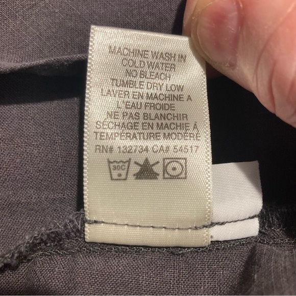 CLOTH & STONE  Sz XS Oversized Tunic Top 100% Lyocel Anthropologie Lace Up Neck - Picture 7 of 8